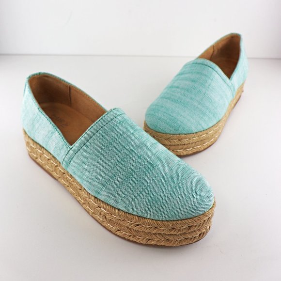 NEW Naturalizer Thea Espadrille Flat Turquoise 8.5 - Picture 3 of 7